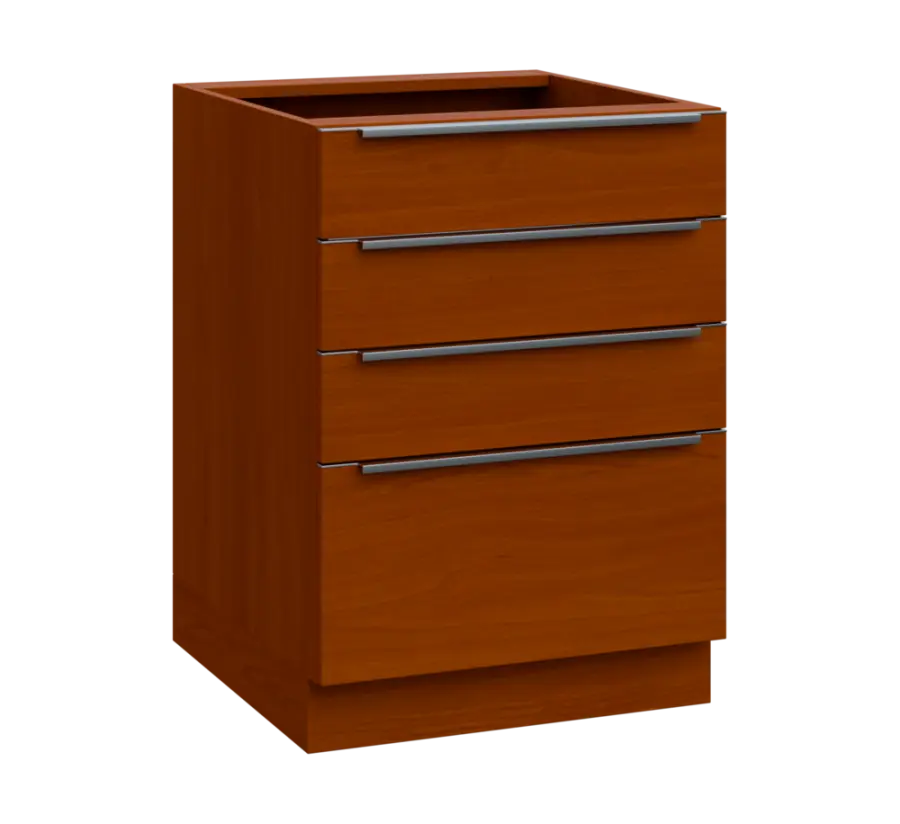 SIS - 6Z41 spodní skříňka, 4-zásuvková, 870x600x600, třešeň šumavská